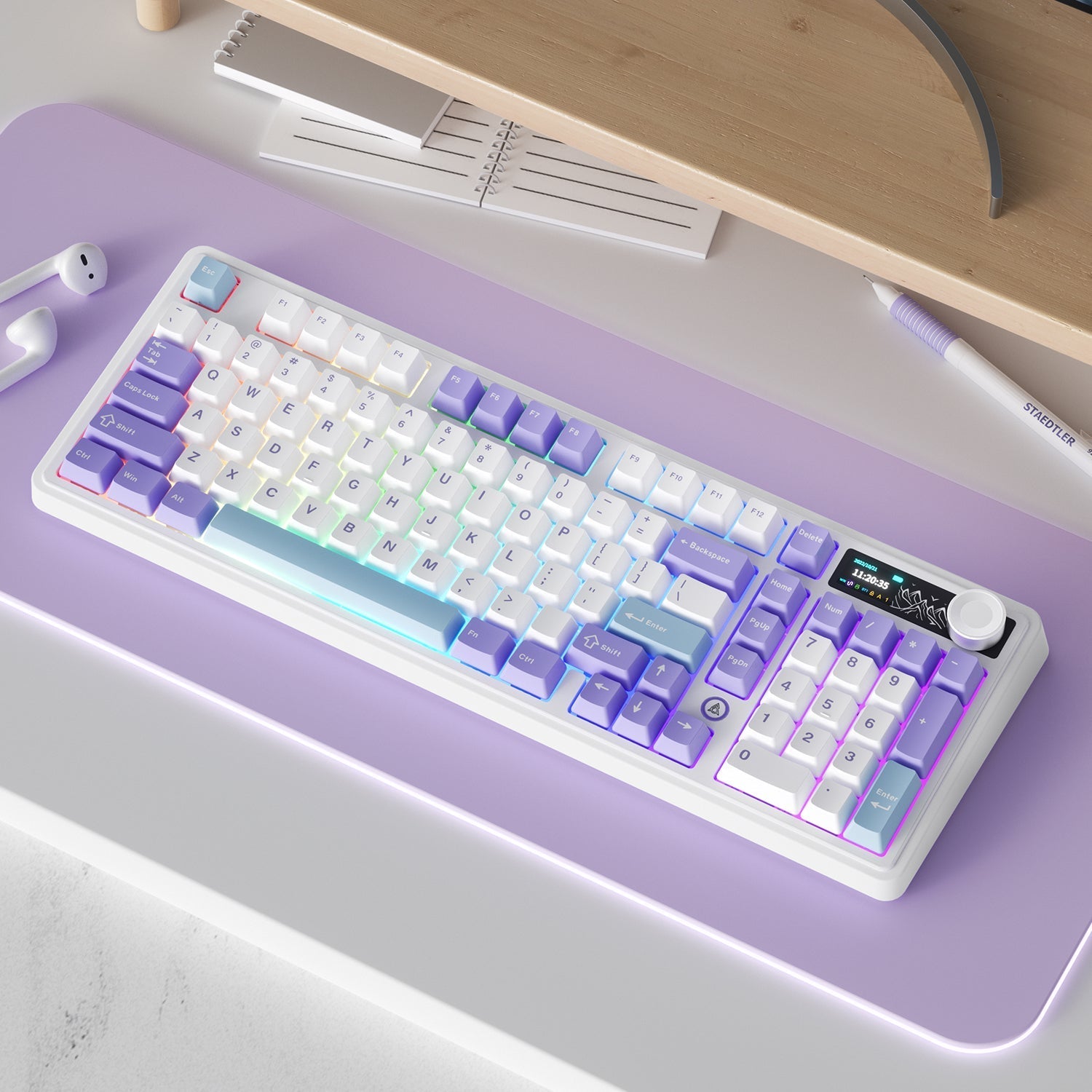 AJAZZ AK980 V2 Full-Size Tri-Mode Mechanical Keyboard