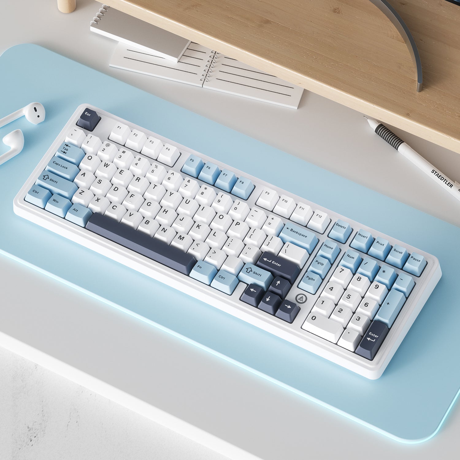 AJAZZ AK980 V2 Full-Size Tri-Mode Mechanical Keyboard