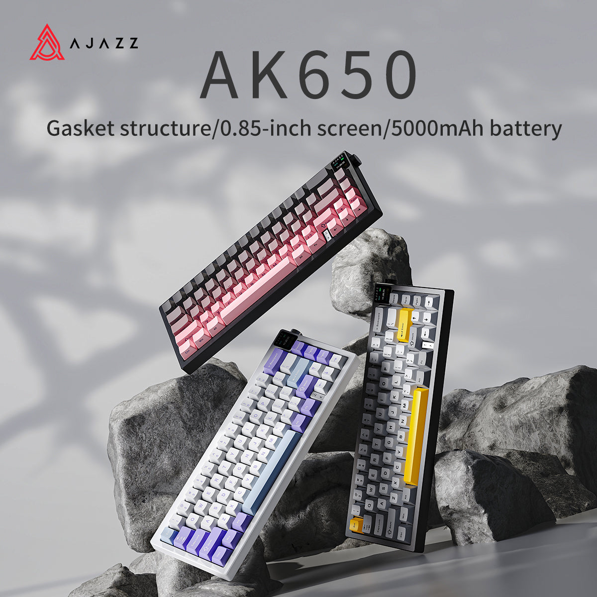AJAZZ AK650 65% Compact Tri-Mode Mechanical Keyboard