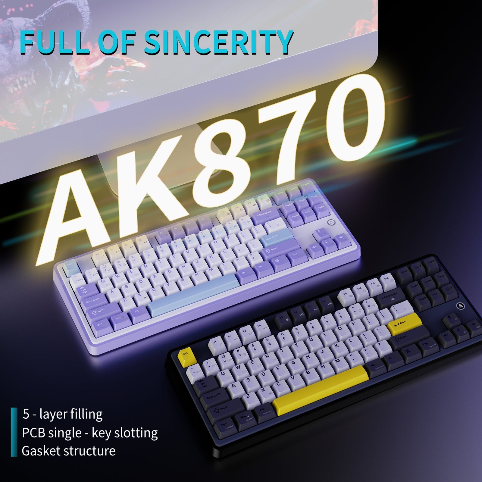 AJAZZ AK870 Series Mechanical Keyboard