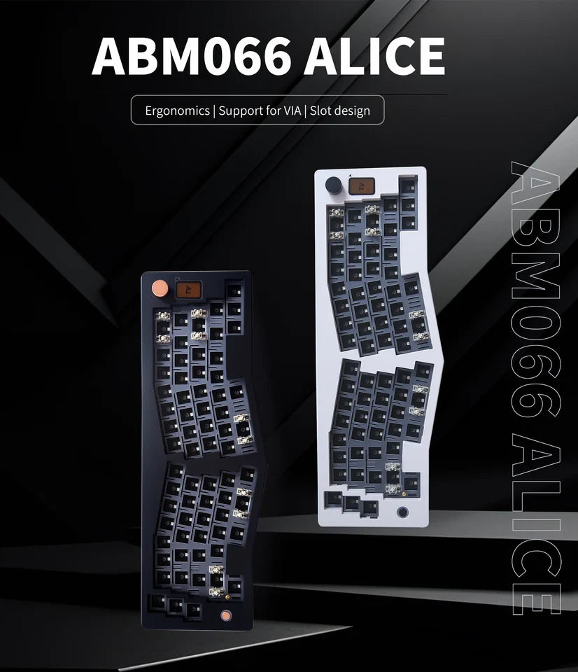 ABM066 Alice-Layout Barebones Mechanical Keyboard Kit