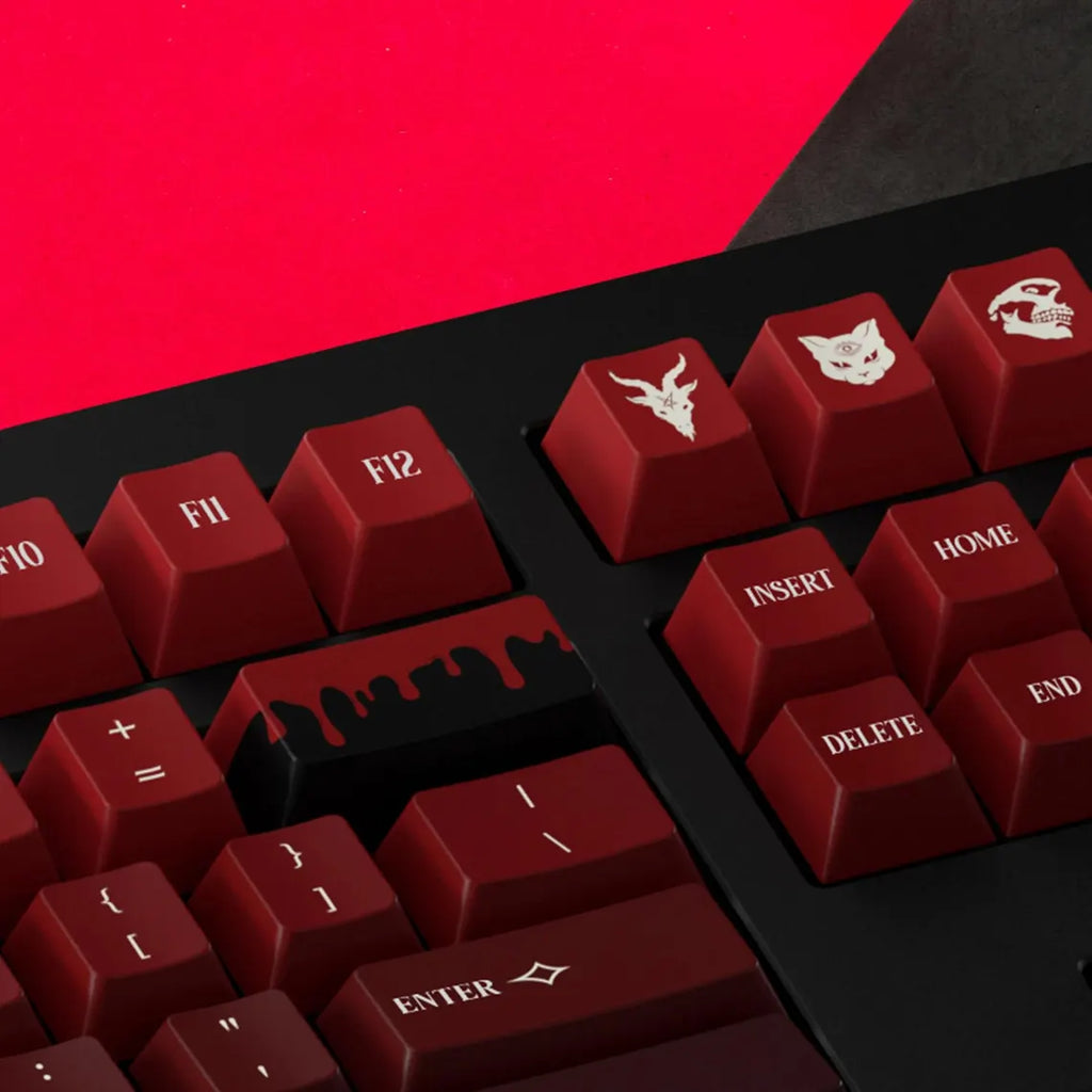 "New Blood" Artisan Red Gradient Keycap Set