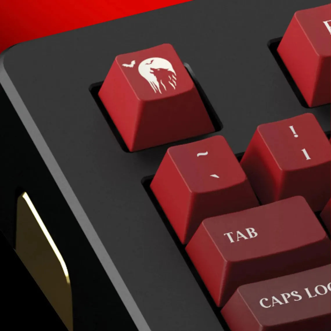 "New Blood" Artisan Red Gradient Keycap Set